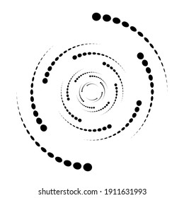 Dots, circles spiral, swirl, twirl