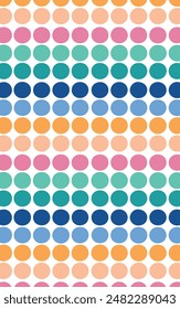 Dots colorful pattern design. Aesthetic Artwork