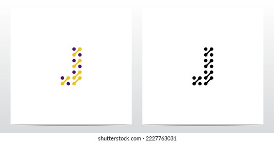 Buchstaben Logo Design J