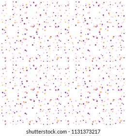 Dots confetti seamless pattern, flat design template, vector illustration