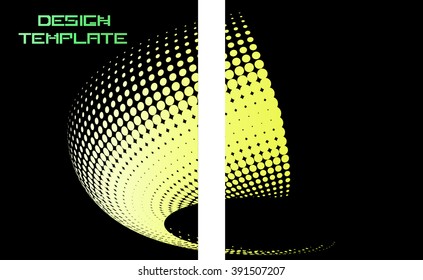 Dots Design. Vector Templates. Annual Report Cover.
