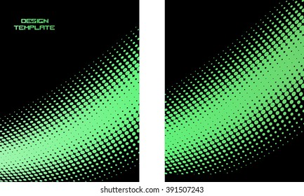 Dots Design. Vector Templates. Annual Report Cover.