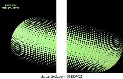 Dots Design. Vector Templates. Annual Report Cover.