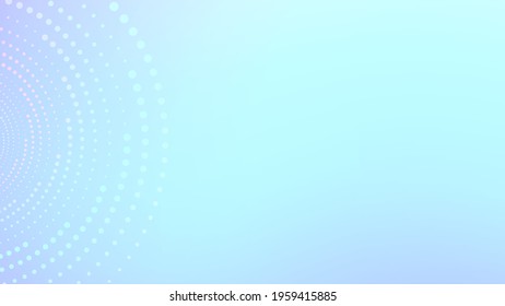Dots of different size and color on gradient background. Abstract background. Vector illustration.