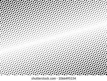Dots Dotted Halftone Background. Abstract Fade Texture. Vintage Points Backdrop. Black and White Pattern. Vector illustration