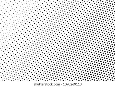Dots Dotted Halftone Background. Monochrome Grunge Overlay. Distressed Vintage Pattern. Pop-art Points Texture. Vector illustration