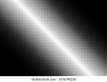 Dots Dotted Halftone Background. Vintage Black and White Backdrop. Fade Overlay. Abstract Monochrome Pattern. Vector illustration