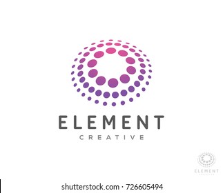 dots element  molecule logo icon vector template