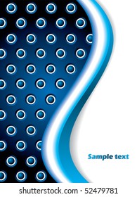 Dots faded by wave