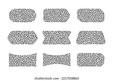Dots of geometric shapes collection 9