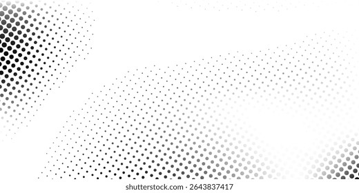 Plano de fundo de gradiente de pontos. Textura de ruído de grão desbotado. Papel de parede de areia branca e preta. Fundo retro pixelado. moderno simples bom