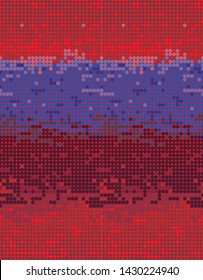 Dots gradient pixel pattern multicolor geometric