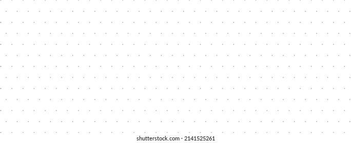 Dots Grid Background. Square Graph Paper. Architect Project Texture. School Math Sheet. Notebook Pattern. Checkered Backdrop Of Map. Geometric Banner. Technical Blank. Vector Illustration.