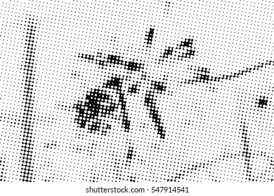  Dots Grunge Texture. Vector.