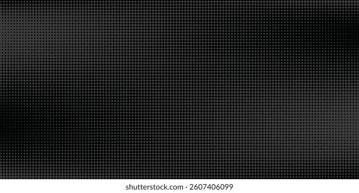 Dots halftone black color pattern gradient texture with technology digital background. vector.