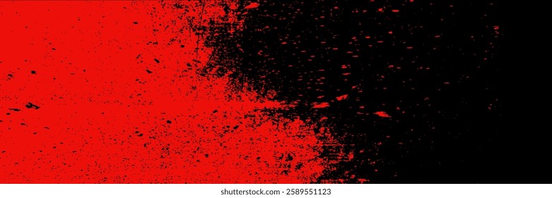 Dots halftone black and red color pattern gradient grunge texture background. Dots pop art comics sport style vector illustration