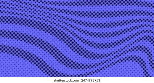 Dots halftone blue color pattern gradient texture with technology digital background. Dots pop art comics with summer background.