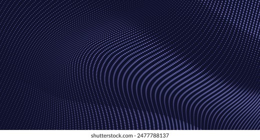 Dots halftone blue color pattern gradient texture with technology digital background. Dots pop art comics with summer background.