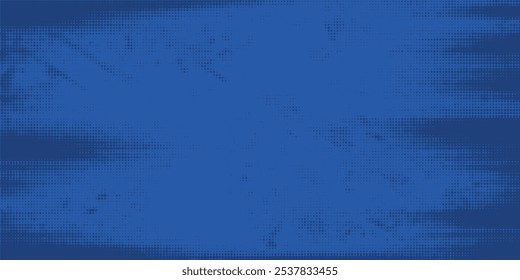 Dots halftone blue color pattern gradient texture with technology digital background. Dots pop art comics style with summer concept design.