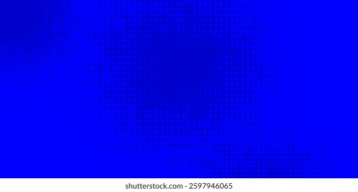 Dots halftone blue color pattern gradient texture background.