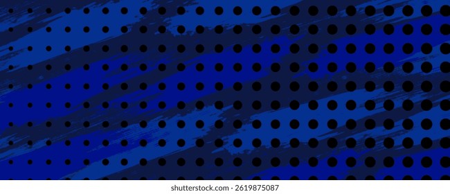 Dots halftone and blue color pattern gradient grunge texture background. Dots pop art comics sport style modern