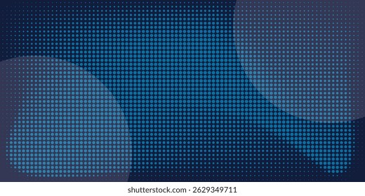 Dots Halbton blaue Farbmuster Farbverlauf Textur mit Technologie digitalen Hintergrund. Dots Pop Art Comics mit Natur Grafik-Design.