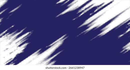 Pontos meio-tom azul padrão de cor gradiente gradiente textura fundo. ilustração do vetor do estilo do esporte da arte pop.