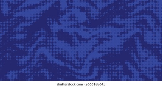 Textura de gradiente de patrón de color azul semitono de puntos con tecnología de fondo digital. Cómics de arte pop de puntos con fondo de verano.
