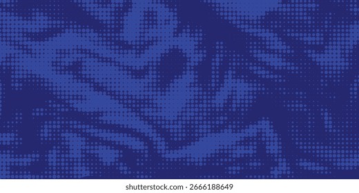Pontos de meio-tom azul cor padrão textura gradiente com tecnologia digital fundo. Quadrinhos de arte pop com fundo de verão.