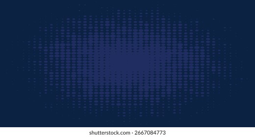 Dots halftone blue color pattern gradient texture with technology digital background. Dots pop art comics with nature graphic design.