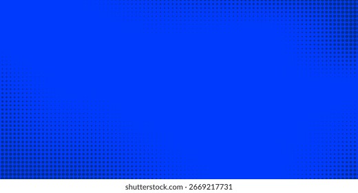 Dots Halbton blaue Farbmuster Farbverlauf Textur mit Technologie digitalen Hintergrund. Dots Pop Art Comics Stil mit Sommer Konzept Design. 