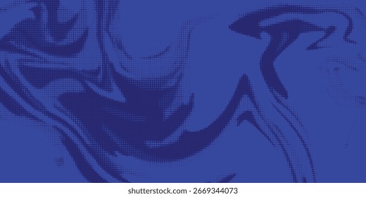 Dots halftone blue color pattern gradient texture with technology digital background. Dots pop art comics with summer background.