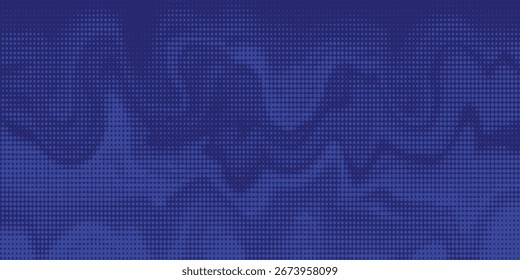 Textura de gradiente de patrón de color azul semitono de puntos con tecnología de fondo digital. Cómics de arte pop de puntos con fondo de verano.