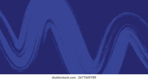 Textura de gradiente de patrón de color azul semitono de puntos con tecnología de fondo digital. Cómics de arte pop de puntos con fondo de verano.