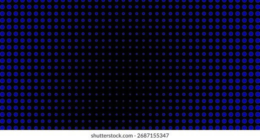 Textura de gradiente de patrón de color azul semitono de puntos con tecnología de fondo digital. Cómics de arte pop de puntos con Diseño gráfico de naturaleza. Vector