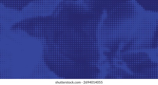 Pontos de meio-tom azul cor padrão textura gradiente com tecnologia digital fundo. Quadrinhos de arte pop com fundo de verão.