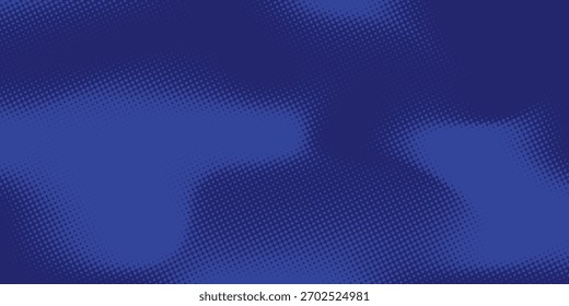 Dots halftone blue color pattern gradient texture with technology digital background. Dots pop art comics with summer background.