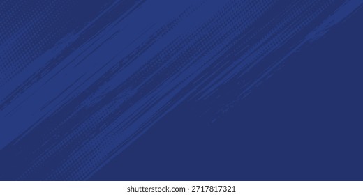 Dots halftone and blue color pattern gradient grunge texture background. Dots pop art comics sport style vector illustration