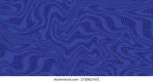 Dots halftone blue color pattern gradient texture with technology digital background. Dots pop art comics with summer background.