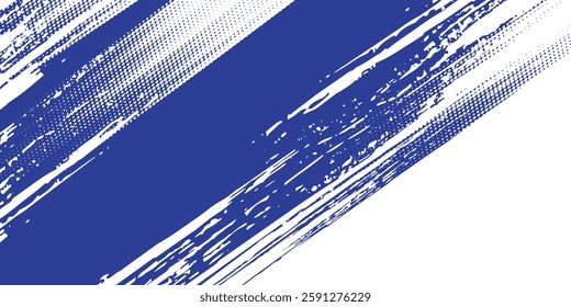 Dots halftone blue and dark blue color pattern gradient grunge texture background. Dots pop art sport style vector illustration. Vector grunge halftone abstract.Dots texture background.