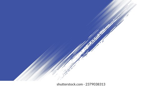 Dots halftone blue and white color pattern gradient grunge texture background. Dots pop art sport style vector illustration. eps 10