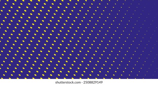 Dots halftone blue yellow color pattern gradient texture with technology digital background