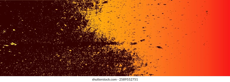 Dots halftone brown and orange color pattern gradient grunge texture background. Dots pop art comics sport style vector illustration