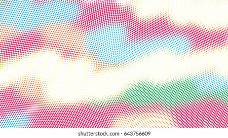 dots halftone color background