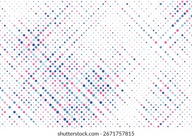 Fondo de textura de patrón colorido de semitono de puntos. Fondo de punto multicolor. Fondo Abstractas con puntos de color aleatorios.
