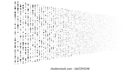 Punkte, Halbtonelement. Falten, klebt geometrisches Muster. Halftone, Polka-Punkte, Siebtonmuster, Design-Element