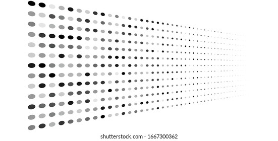 Dots, half-tone element. speckles, stipples geometric pattern. Halftone, polka dots, screen-tone pattern, design element