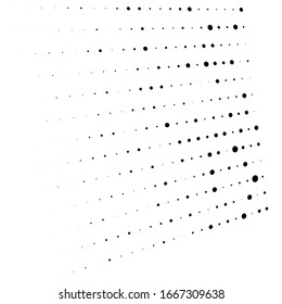 Punkte, Halbtonelement. Falten, klebt geometrisches Muster. Halftone, Polka-Punkte, Siebtonmuster, Design-Element