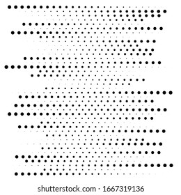Dots, half-tone element. speckles, stipples geometric pattern. Halftone, polka dots, screen-tone pattern, design element