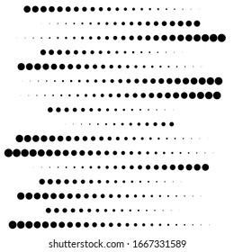 Dots, half-tone element. speckles, stipples geometric pattern. Halftone, polka dots, screen-tone pattern, design element